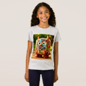 Odd Friends - Patchwork Cube Monster Poster Tシャツ (正面フル)