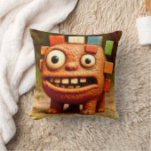 Odd Friends - Rainbow Block Monsterポスター クッション (ブランケット)