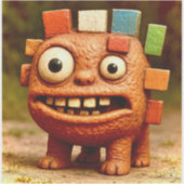 Odd Friends - Rainbow Block Monsterポスター シール (正面)