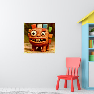 Odd Friends - Rainbow Block Monsterポスター ポスター