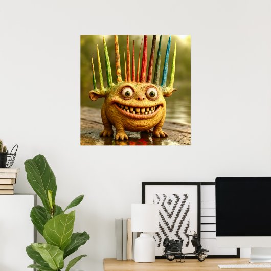 Odd Friends - Rainbow Spikeモンスターポスター ポスター (ホームオフィス)