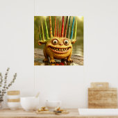 Odd Friends - Rainbow Spikeモンスターポスター ポスター (キッチン)