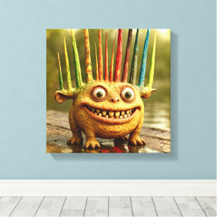 Odd Friends - Rainbow Spiks Monster Canvas キャンバスプリント