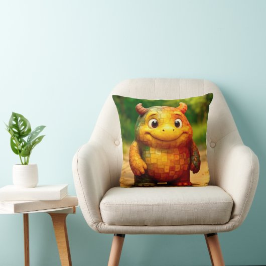 Odd Friends - Rainbow Tile Monster Poster クッション (椅子)