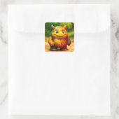 Odd Friends - Rainbow Tile Monster Poster スクエアシール (バッグ)