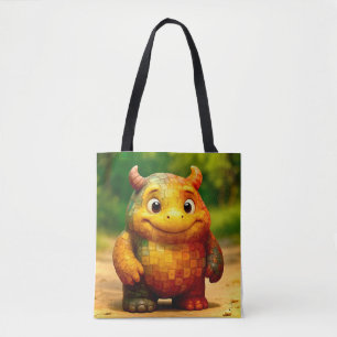 Odd Friends - Rainbow Tile Monster Poster トートバッグ