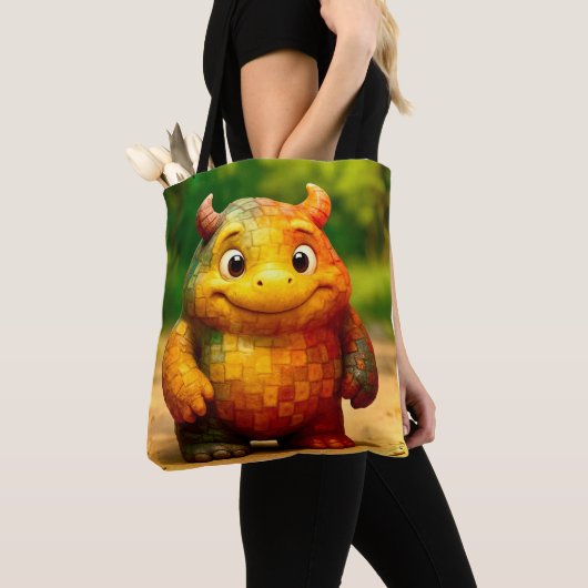 Odd Friends - Rainbow Tile Monster Poster トートバッグ (クローズアップ)