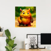 Odd Friends - Rainbow Tile Monster Poster ポスター (ホームオフィス)