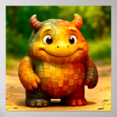 Odd Friends - Rainbow Tile Monster Poster ポスター (正面)