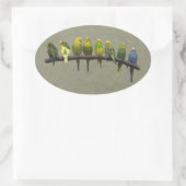 Odd One Outステッカー 楕円形シール (バッグ)