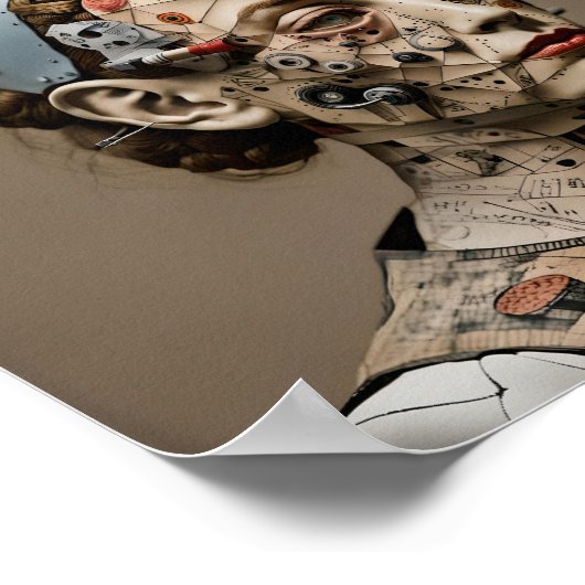 Odd Surrealist AIイメージ002 P ポスター (角)