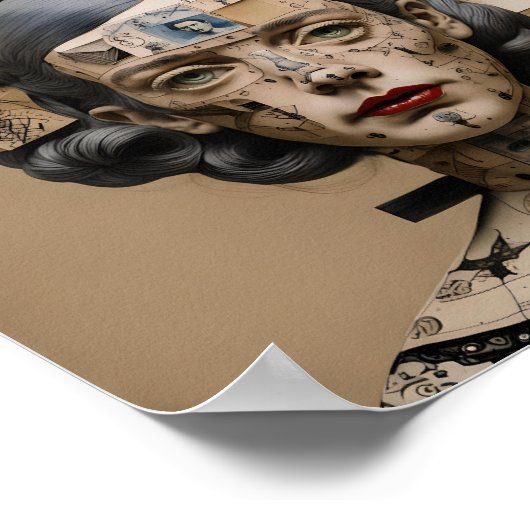 Odd Surrealist AIイメージ004 P ポスター (角)