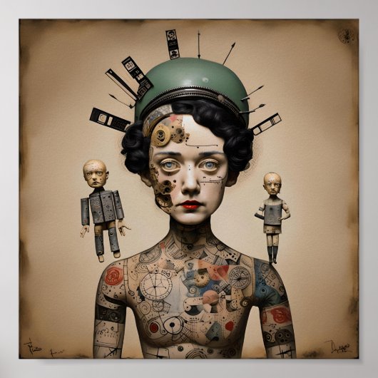 Odd Surrealist AIイメージ007 P ポスター (正面)