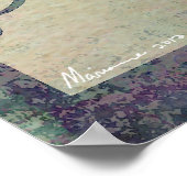 Odd Thoughts超現実的な水彩画インク汚れアート ポスター (角)