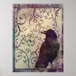 Odd Thoughts超現実的な水彩画インク汚れアート ポスター