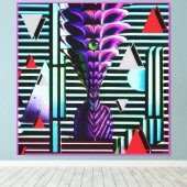 Odd Tiki God at the Memphis Design Party キャンバスプリント (インサイチュ (ウッドフロア))