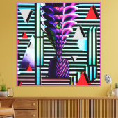 Odd Tiki God at the Memphis Design Party キャンバスプリント (インサイチュ (リビング))