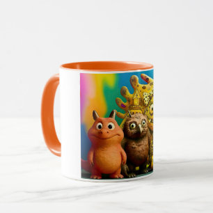 OddFriendsモンスタカラフルーマグカップ – 不気味なかわいいコフ マグカップ
