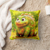 OddFriends – かわいい丸っぽいディーノポスター クッション (ブランケット)