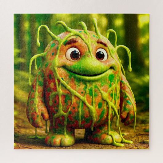 OddFriends - Gooey Green Monster Poster ジグソーパズル (縦)