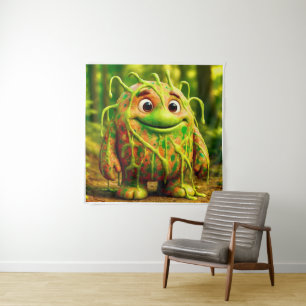 OddFriends - Gooey Green Monster Poster タペストリー