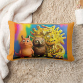 OddFriends Trio Colorful Pillow ランバークッション (ブランケット)
