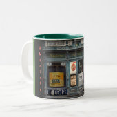 Oddieの気色悪い中心地のマグ ツートーンマグカップ (正面左)