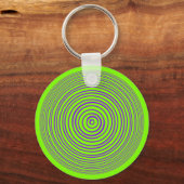 Oddisphere Purpleライム光学錯覚 キーホルダー (正面)