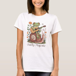 Oddly Majestic Frog & Snail Cute Tシャツ