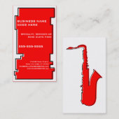 oddRexのサクソフォーン 名刺 (正面/裏面)