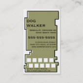 oddRexのドッグウォーカーのスタンプカード ロイヤリティカード (裏面)