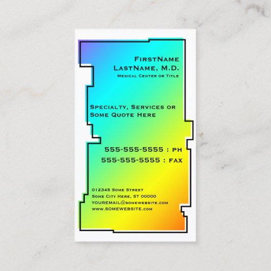 oddRexの歯科 名刺 (裏面)