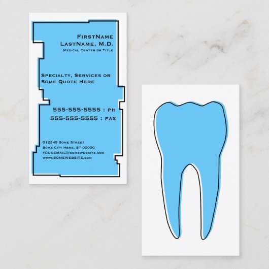 oddRex歯科 名刺 (正面/裏面)