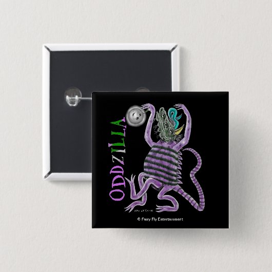 Oddzillaの奇妙な尾 缶バッジ (正面&裏面)