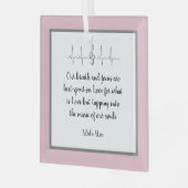 Ode to Loveオーナメントby Poet Adiela Akoo ガラスオーナメント (正面左)