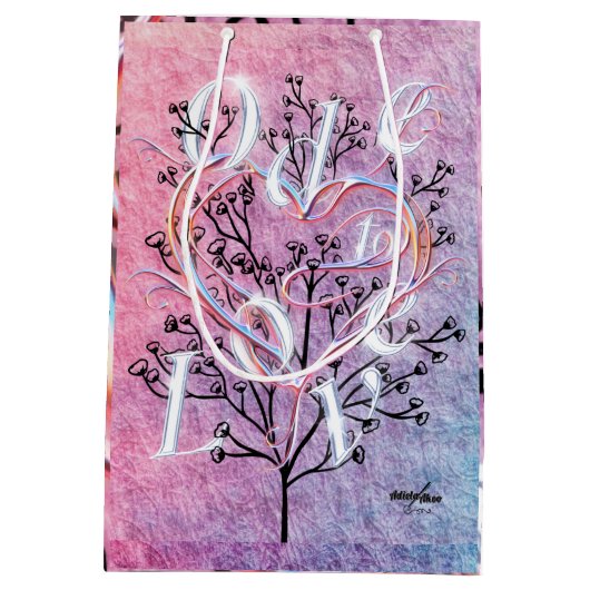 Ode to Love抱き枕by Poet Adiela Akoo ミディアムペーパーバッグ (裏面)