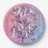 Ode to Love紙プレートby Poet Adiela Akoo ペーパープレート (正面)