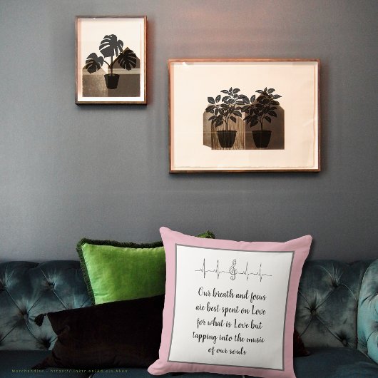 Ode to Love装飾用クッションby Poet Adiela Akoo クッション