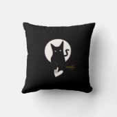 Ode to Love Cat装飾用クッションby Adiela Akoo クッション (裏面)