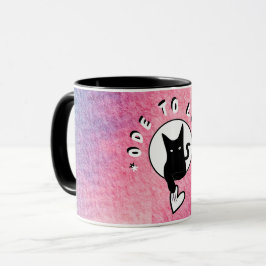 Ode to love Cat Mug by Adiela Akoo マグカップ