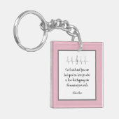 Ode to love Keychain by Poet Adiela Akoo キーホルダー (正面左)