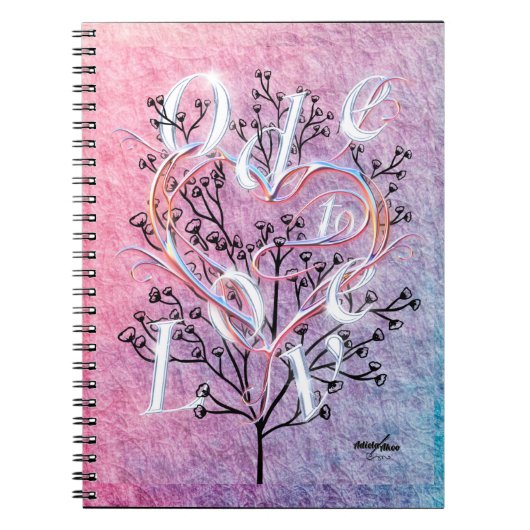 Ode to Love Spiral Notebook ノートブック (正面)