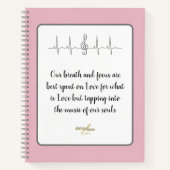 Ode to Love Spiral Notebook by Poet Adiela Akoo ノートブック (正面)