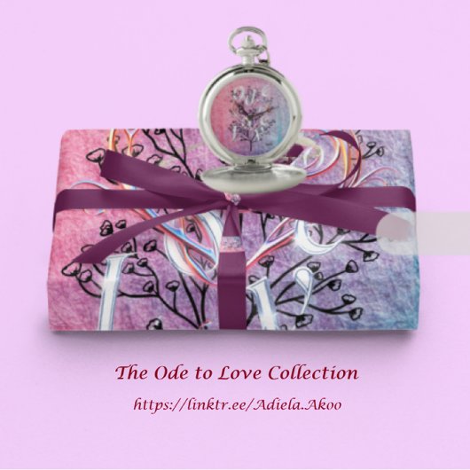 Ode to Love Wrapping紙by Poet Adiela Akoo ラッピングペーパーシート