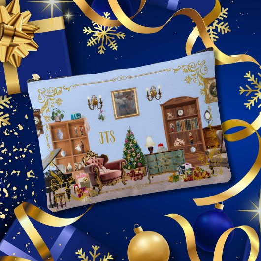 Ode to Nutcracker Ballet Blue Large Accessory Bag アクセサリーポーチ