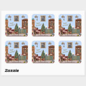 Ode to The Nutcracker Ballet Blue スクエアシール (シート)