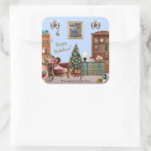 Ode to The Nutcracker Ballet Blue スクエアシール (バッグ)