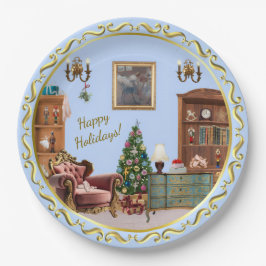 Ode to The Nutcracker Ballet Blue  ペーパープレート