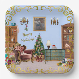 Ode to The Nutcracker Ballet Blue ペーパープレート