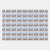 Ode to The Nutcracker Ballet Blue ラッピングペーパーシート (正面)